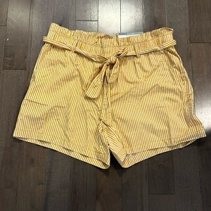 Liz Claiborne classic apparently bag yellow striped shorts